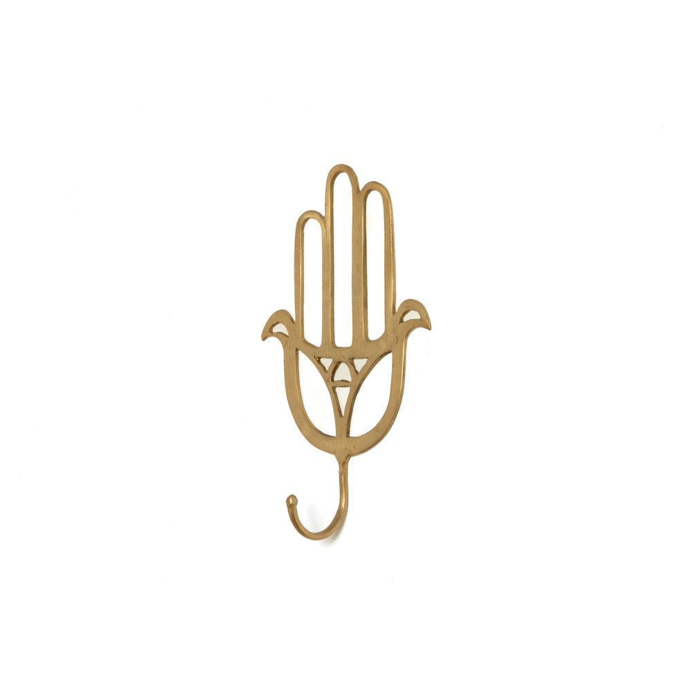 Fatima's Hand - Hollow Golden Hanger
