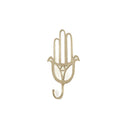 Fatima's Hand - Hollow Golden Hanger