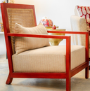 Square Cane Armchair