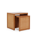 Cane Nesting Table