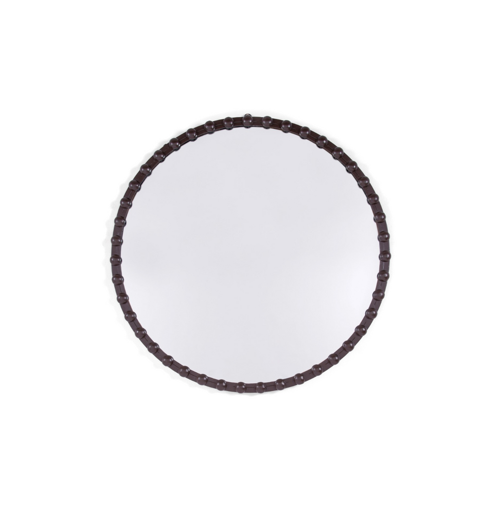 Beaded Round Mirror