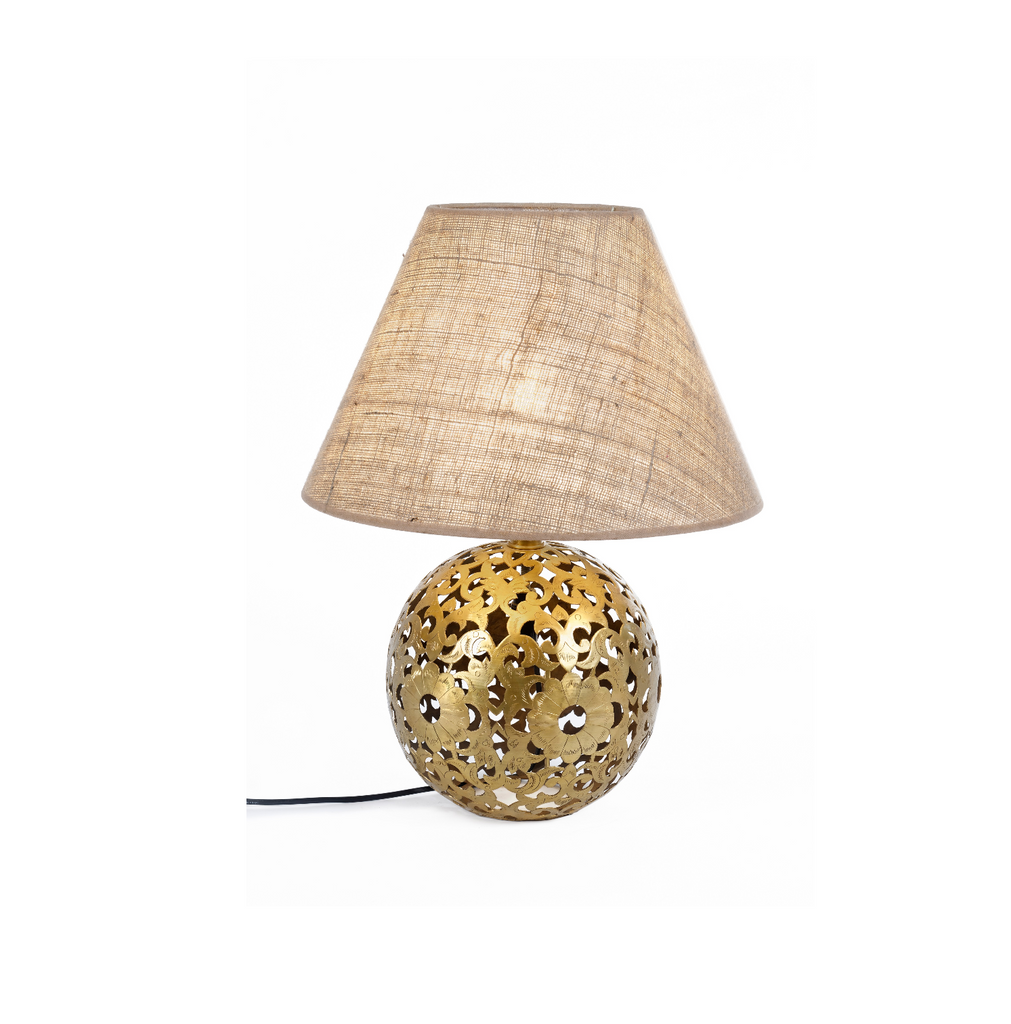 Kedra Orb Brass Lamp