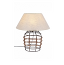 cWicker Cage Table Lamp