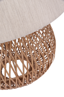 Wicker Globe Table Lamp