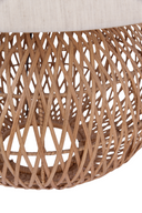 Wicker Globe Table Lamp